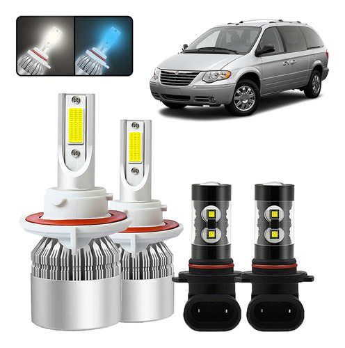 Kit De Focos Led H13 9145 Para Chrysler Pacifica 2007-2008 Chrysler 