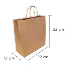 Bolsa De Papel Liner Con Asa Twist 22x22x12 *pack 25 Bolsas