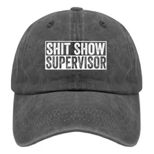 Khdger Shit Show Supervisor Trucker Hat 80s Hat Pigmento