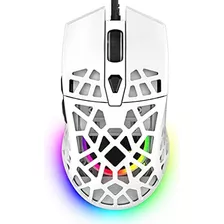 Xinmeng Ratón Juegos Ligero Rgb Con Cable, Sensor Óptico Con