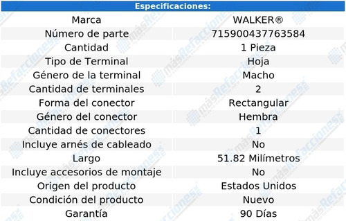 Sensor Detonacin Ks Porsche Cayman H6 3.4l 14-16 Walker Foto 6