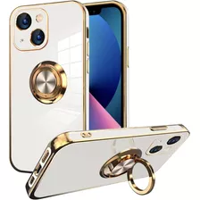 Funda Blanca Con Anillo Para iPhone 13 Ook 