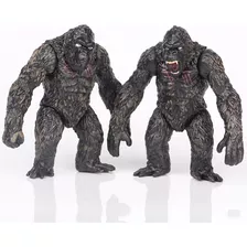 Boneco Gorila King Kong 2 Miniaturas Godzilla Macaco 8 Cm