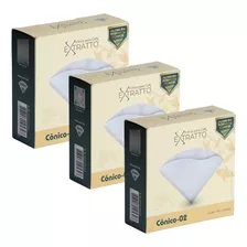 Filtro De Papel Branco Para Hario V60 02 Com 300 Uniades