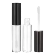 Envase Para Labial Gloss 10ml Tapa Negra (x 5 )