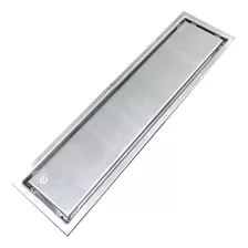 Ralo Linear Embralumi Tampa Oculta Piso Invisível Inox 30x10