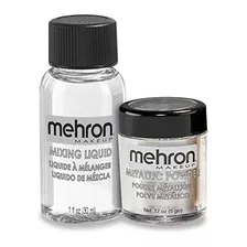 Polvo Metálico Mehron Makeup (.17 Oz) Con Líquido Mezclador