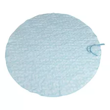 Tapete De Criança Brincar Grande Quarto Jardim Azul 144x144