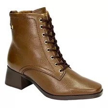 Bota Pegada Coturno Feminino Pisa Couro 282305 Toffe