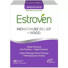 Estroven, Menopause Relief + Mood (ánimo) 30 Tabletas.