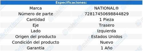 Maza Trasera Izquierda Honda Element De 2003 A 2011 National Foto 3