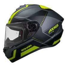 Casco De Moto Axxis Draken S Sonar D3 Amarillo Mate