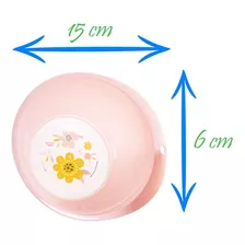 Bowl Para Refeição Infantil Tigela 430 Ml Com Desenhos Florzinha