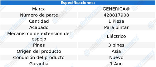 Espejo Toyota Sienna 2021 - 2022 Le Elect P/pint 3 Pines Izq Foto 2