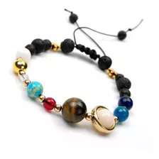 Pulseira Sistema Solar 8 Planetas Galaxia Shambala 