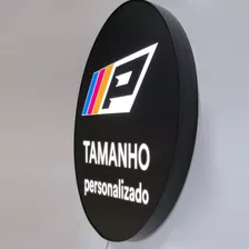 Luminoso Personalizado Redondo Logomarca Sua Empresa 