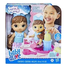 Boneca Baby Alive Sudsy Styling Cabelo Castanho F5113 Hasbro