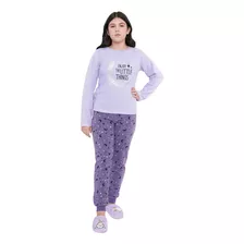Pijama Niña Teen Morado Corona