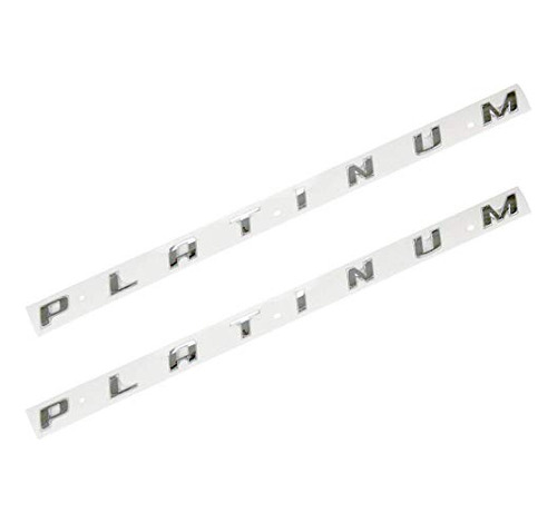 Foto de 2pcs Emblema Platino Lado 29inch 3d Platino Placa Placa...