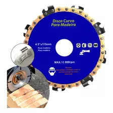 Disco Corte E Desbaste Madeira Corrente Motoserra 22,23mm Cor Azul