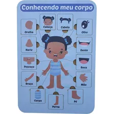 Brinquedo Pedagogico Meu Corpo Humano Menina - Educativo