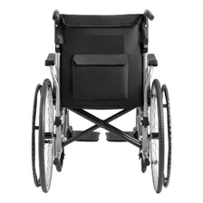 Cadeira De Rodas Alumínio Assento 48cm Até 113 Kg Dobrável Cor Preto
