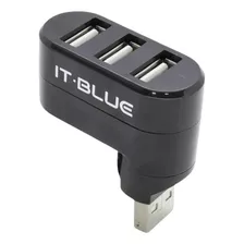 Mini Hub Usb 3 Portas Alta Velocidade 2.0 Giratorio