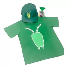 Kit Camiseta Aventureiro Verde + Boné + Pedra Do Poder Lucas
