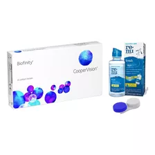 Lente De Contato Biofinity Incolor Com Grau + Estojo