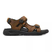 Sandalia Con Velcro Flexi Para Hombre Estilo 411001 Tan