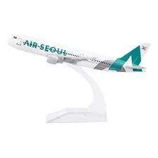 24 Hours The Seoul Airbus 320 Modelo Aleación Avión Modelo M