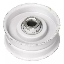 34-002 Steel Flat Idler Pulley, Silver