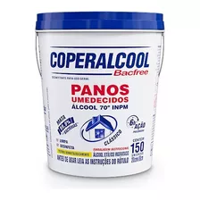 Kit 2 Baldes 300 Panos Umedecido Coperalcool Álcool 70° Inpm