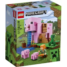 Lego Minecraft The Pig House La Casa-cerdo 21170 Cantidad De Piezas 490