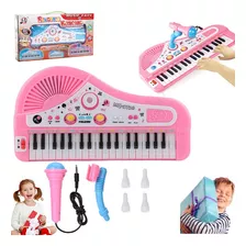 37 Teclas Teclado Musical Infantil Educativo Con Micrófono