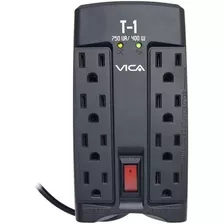 Regulador Voltaje Vica T-1 750va 400w 8 Contactos
