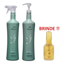 Kit Glynett Shampoo Dilater (p2) + Leave In (p6) + Brinde