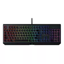 Teclado Gamer Razer Blackwidow Qwerty Green Inglés Us Color Negro Con Luz Rgb