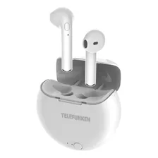 Auricular In-ear Bluetooth Telefunken Ph320 Ss Color Blanco Color De La Luz Blanco