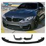 For 2001-2006 Bmw E46 M3 H-style Black Front Bumper Lip  Zzi