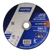 Disco De Corte Bna12 180 X 1.6 X 22.23mm 50 Und - Norton Cor Azul