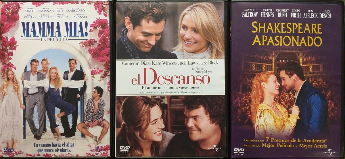 Trilogia Comedia  Romantica Box Set N° 2 Dvd Video !oferta!