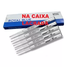 5 Refis Carga Balpen Meisterstuck Azul P/ Caneta Montblanc