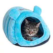 Armarkat Cat Bed Modelo C90ctl Forma De Tubo, Azul Cielo