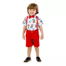 Conjunto Infantil Patati Patata Roupa Menino Festa