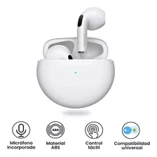 Audífono Bluetooth Pro 6 Manos Libres AirPods Wireless 2