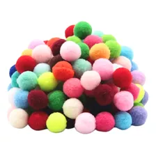 Pacote Pompom 15 Mm Para Artesanato 300 Unidades Atacado