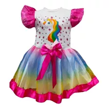 Vestido Niñas Con Tutu Manga Corta 