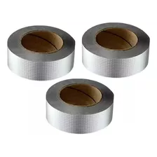 Kit 3 Rolos Fita Alta Reparação Profissional Silvertape 10m