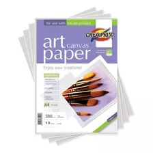 Papel Fotografico Creaprint Cotton Canvas 220 G A4 10 Unidad